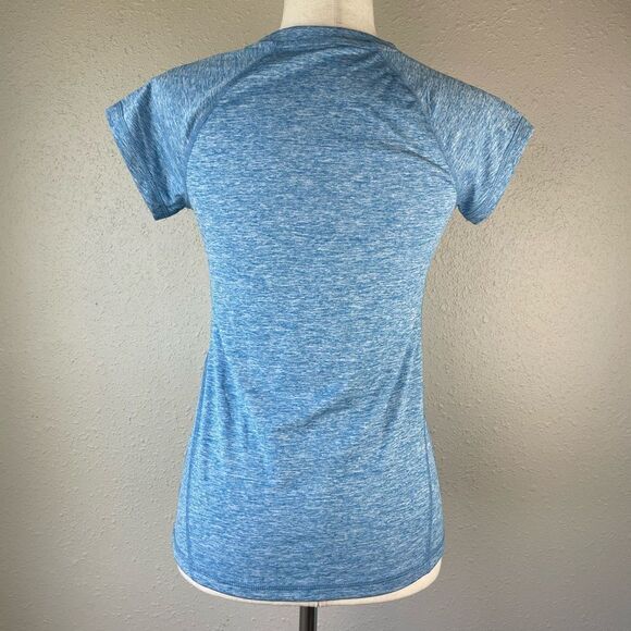 NWOT Ideology Blue V-Neck T-Shirt Size XS - Picture 4 of 6